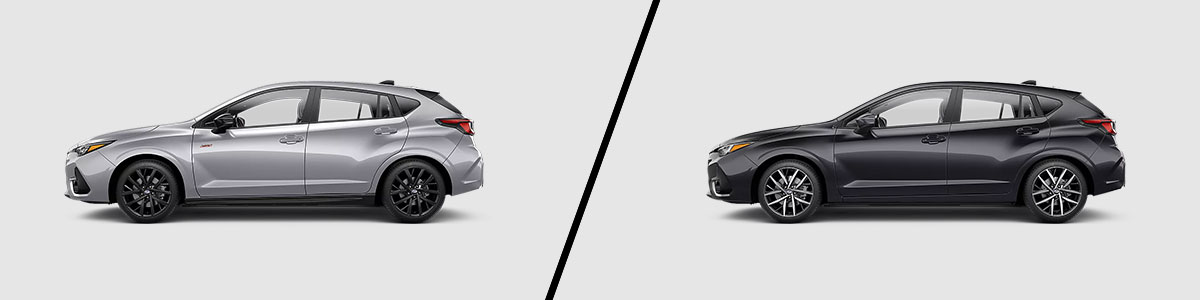 2025 Subaru Impreza Sport vs RS